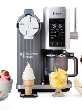 Ninja Silver and Gray Creami Ice Cream Maker